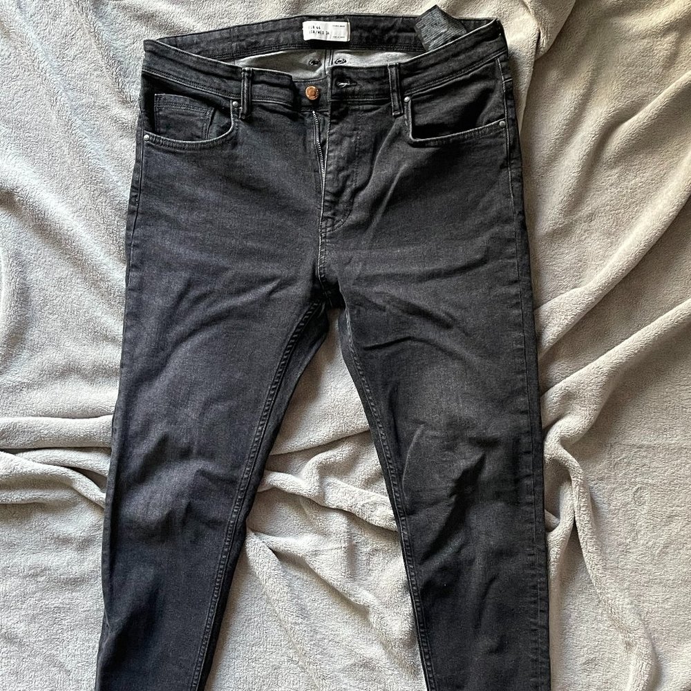 Zara Man Skinny Jean with Zipper Ankle